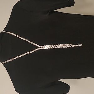 MACYS I N C GORGEOUS TWO STRAND PATTERNED SPARKLE NECKLACE NWT